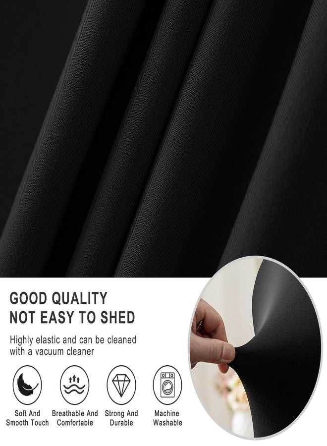 GOWT Gaming Chair Covers Slipcovers with Armrest Covers,Stretch Game Computer Office Desk Chair Cover Protector,Soft Polyester Fabric,Rotating Armchair Covers,Without Chair,Black - Image 3